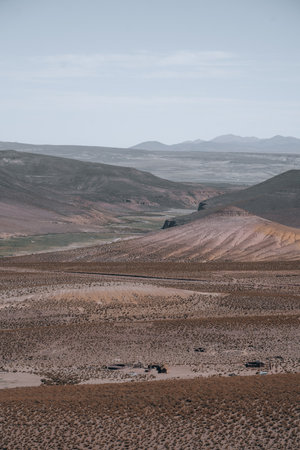 Beautiful view off road trip 4x4 in Bolivia South America Salt Flat Uyuniの写真素材