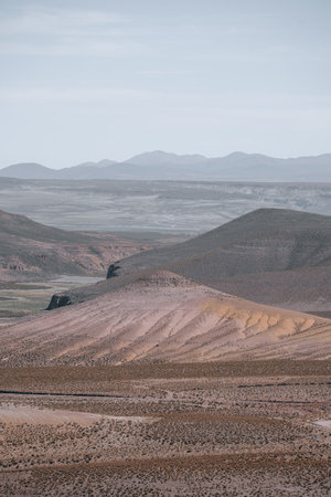 Beautiful view off road trip 4x4 in Bolivia South America Salt Flat Uyuniの写真素材