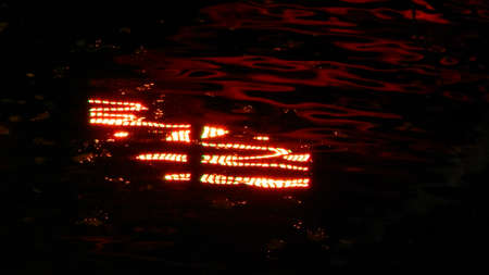 Mirroring from the bridge の写真素材