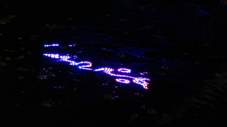 Mirroring from a bridge の写真素材