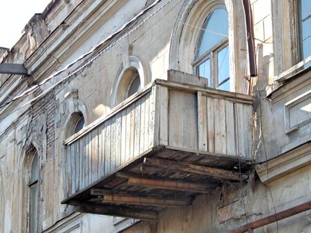 Wooden balconyの写真素材