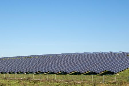 Solar farm on a hill in The Netherlands