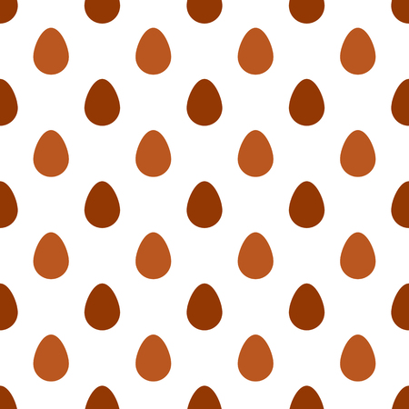Elegant easter eggs seamless pattern on white backgroundのイラスト素材