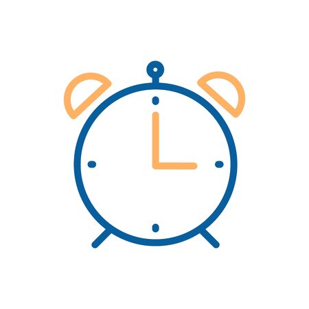 Minimal alarm clock icon. Vector illustration for time, business, education and personal life subjectsのイラスト素材