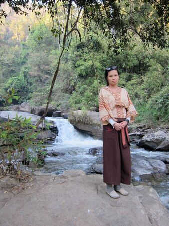 Indigenous woman, Thailandのeditorial素材