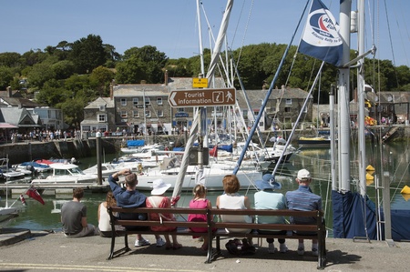 Padstow famous fishing port North Cornwall Englandのeditorial素材