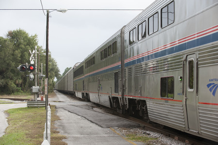 Amtrak Auto Train passenger compartments and car carrying carriages