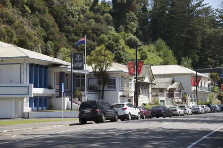 Marine Parade in Napier New Zealandのeditorial素材