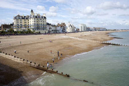 Eastbourne an English seaside resort in Sussex England UKのeditorial素材