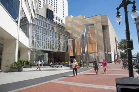 New Orleans USA Shops at Canal Place on Canal Street in the city centreのeditorial素材