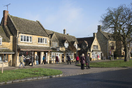 Broadway a Cotswold town in Gloucestershire England UKのeditorial素材