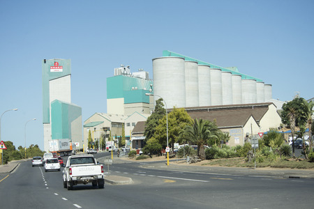 Grain silos in the Swartberg town of Malmesbury South Africaのeditorial素材