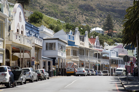 Simonstown main street Western cape South Africaのeditorial素材