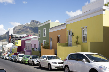 Bo-Kaap the Malay Quarter in Cape Town city center S Africaのeditorial素材