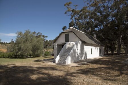 Barn at Bovenplass the birthplace of Genral Jan Smuts at Riebeeck West South Africaのeditorial素材