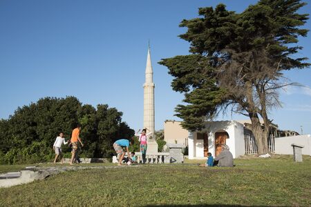 Minaret in memory of Sheikh Yusuf at Macassar in the Western Cape region South Africaのeditorial素材