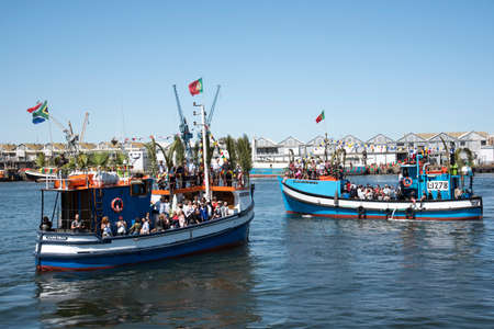 Cape Town harbour South Africa  The annual Blessing of the Fishing Fleet celebrationsのeditorial素材