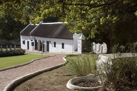 MORGONHOF WESTERN CAPE SOUTH AFRICA - APRIL 2016 - The winery at Morganhof wine estate close to Stellenbosch in the Western Cape Southern Africaのeditorial素材