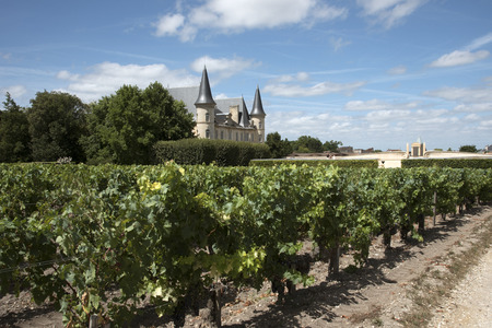 Pauillac Bordeaux France - August 2016 - The historic Chateau Pichon Longueville Baron situated along the wine route of Pauillac in the Bordeaux region of Franceのeditorial素材