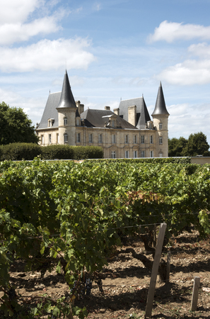 Pauillac Bordeaux France - August 2016 - The historic Chateau Pichon Longueville Baron situated along the wine route of Pauillac in the Bordeaux region of Franceのeditorial素材