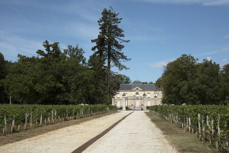 Pauillac Bordeaux France - August 2016 - The historic Chateau Lynch Moussas situated along the wine route of Pauillac in the Bordeaux region of Franceのeditorial素材
