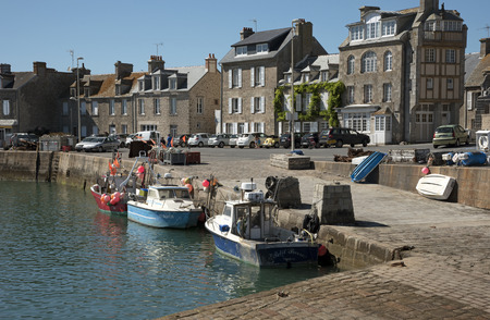 The coastal commune of Barfleur in Normandy northwest France.のeditorial素材