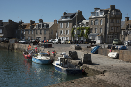 The coastal commune of Barfleur in Normandy northwest France.のeditorial素材