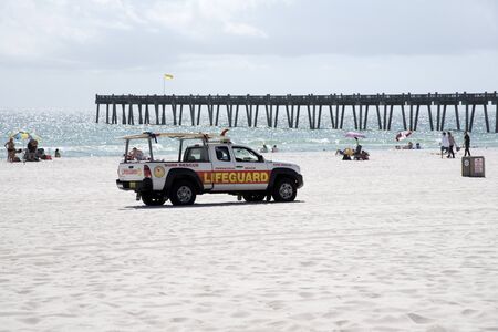 Penscola Beach Florida USA - October 2016 - Lifeguard beach patrolのeditorial素材