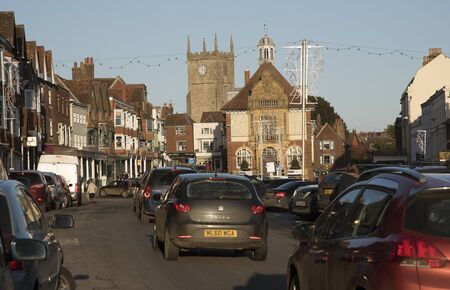 Marlborough town centre Wiltshire England UKのeditorial素材
