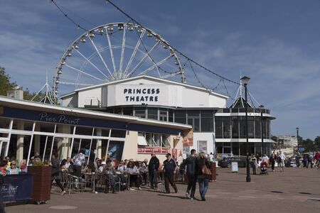 Princess Theatre at Pier Point in Torquay a Devonshire coastal town and popular seaside resort England UK May 2017のeditorial素材