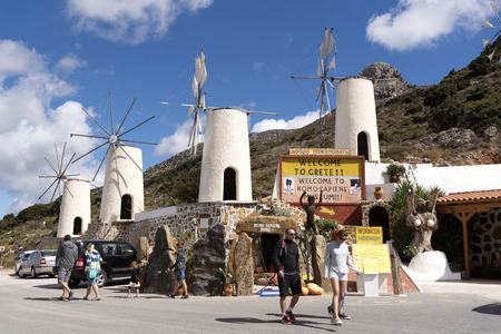 The Homo Sapiens museum at Ano Kera a stop off place on the road to Lasithi Plateau, Crete, Greece. October 2017のeditorial素材