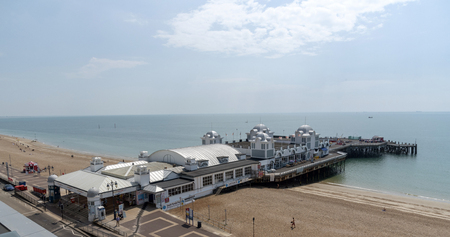 Southsea, Portsmouth, England UK. An overview of the South Parade Pier at Southsea.のeditorial素材