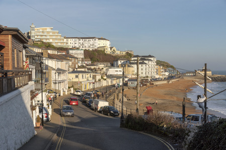 Ventnor, Isle of Wight, UK. February 2019. This popular seaside resort seen in winter sunshine.