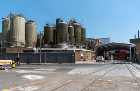 Cape Town, South Africa. Dec 2019. Exterior view of a South African brewery close to cape Town, Western Cape, South Africa.のeditorial素材
