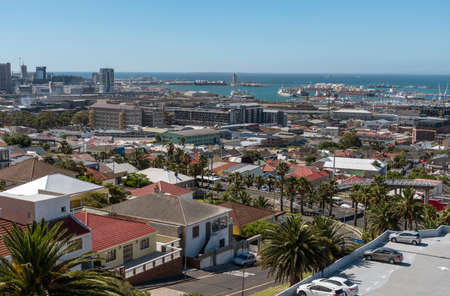 Cape Town, South Africa. Dec 2019. Housing and industrial development in the suburbs of Cape Town, South Africaのeditorial素材