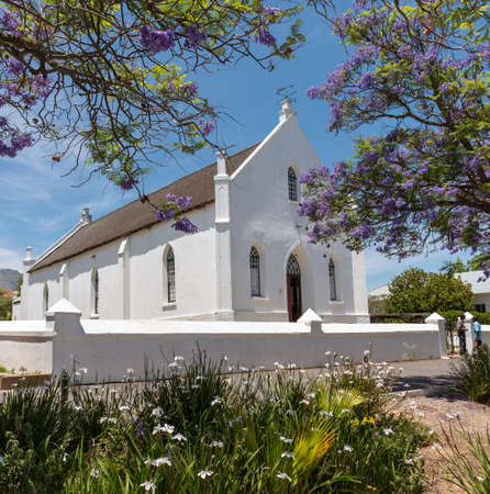 Tulbagh, Western Cape, South Africa. 2019. The old Dutch Reform Mission Church on Van der Stel...