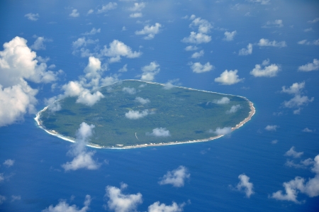 small island near Curacao in the Caribbeanの写真素材