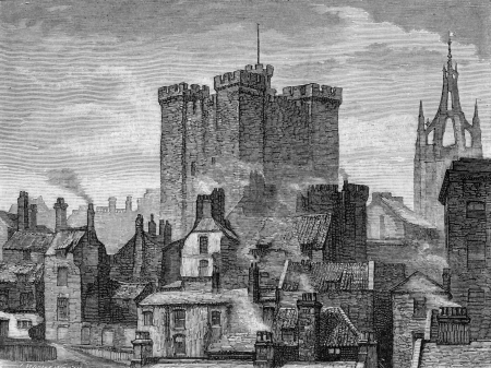 The city of Newcastle upon Tyne in the days of John Wesley; engraving from Selections from the Journal of John Wesley, 1891のeditorial素材