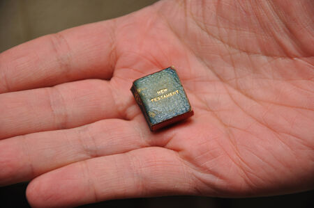 World's smallest printed New Testament. From the Reed Rare Books Collection in Dunedin, New Zealand.