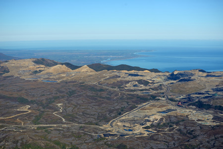 Aerial of the Stockton open cast coal mine 