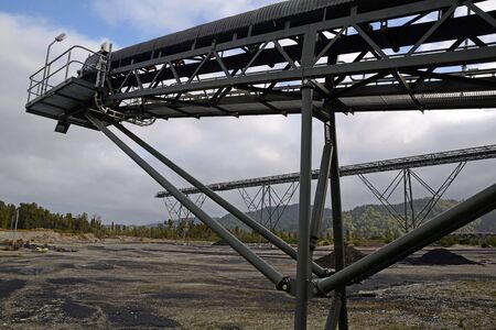 GREYMOUTH, NEW ZEALAND, circa 2010: Coal delivery facility at the  Pike River Coal mine circa 2010 near Greymouth, New Zealand,のeditorial素材
