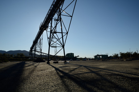 Steel infrastructure for loadout facilities at a coal mine