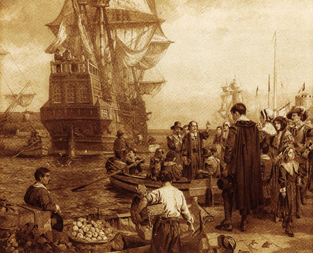 The departure of the Pilgrim Fathers on the Mayflower in 1620 marked the start of religious liberty...