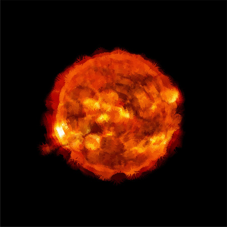 Solar flaresのイラスト素材