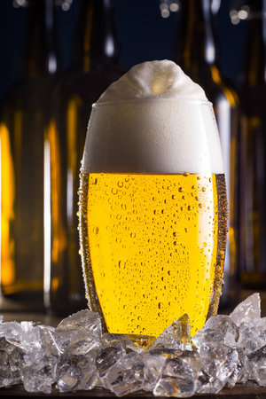 Beer and iceの写真素材