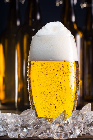 Beer and iceの写真素材