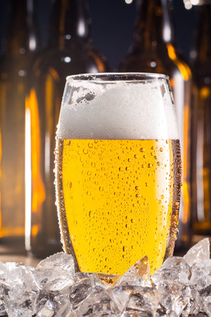Beer and iceの写真素材