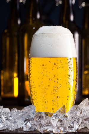 Beer and iceの写真素材