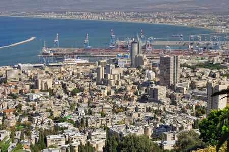 The Port city of Haifa. Israel.の写真素材