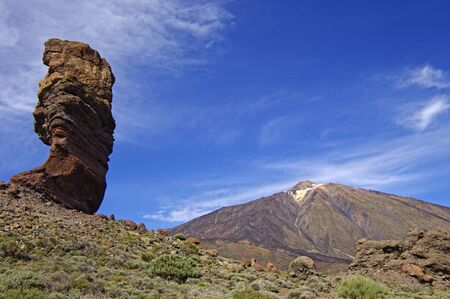 Los Roques at El Teide National Park, Tenerife, Canary Islands. Spain.の写真素材